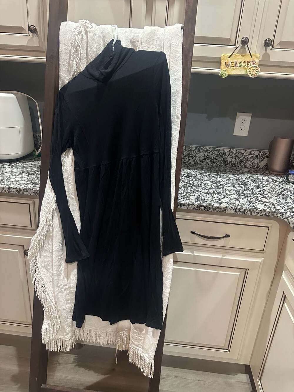 Gap Black Turtleneck Dress Size M Long Sleeve Casual